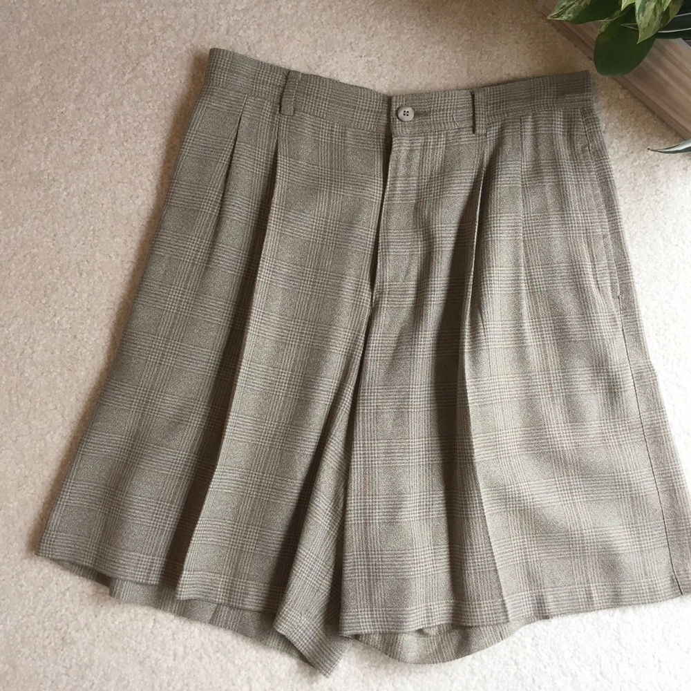 Vintage 90’s Liz Sport Petite Shorts Pleated High Waist Wide Leg Size 10